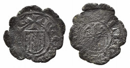 MESSINA. Maria e Martino (1392-1402). Denaro Mi (0,65 g). MEC 14, 841A. MB