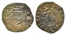MESSINA. Alfonso d'Aragona (1416-1458). Denaro Mi (0,64 g). MIR 227. MB-BB