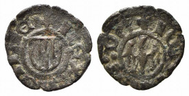 MESSINA. Giovanni d'Aragona (1458-1479). Denaro Mi (0,59 g). MIR 233; Spahr 120-135. qBB