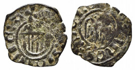 MESSINA. Giovanni d'Aragona (1458-1479). Denaro Mi (0,58 g). MIR 233; Spahr 120-135. qBB