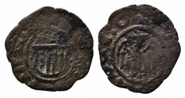 MESSINA. Giovanni d'Aragona (1458-1479). Denaro Mi (0,48 g). MIR 233; Spahr 120-135. MB-BB