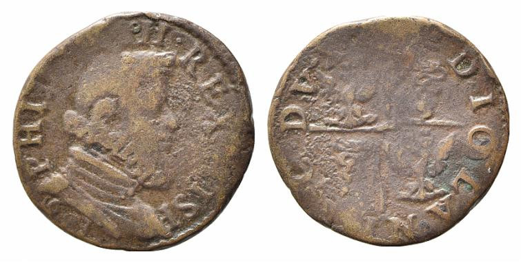 MILANO. Filippo III (1598-1621). Quattrino (2,18 g). Crippa 24/D. qBB