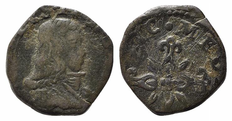 MILANO. Carlo II e Maria Anna d'Austria (1665-1675). Soldino Mi (1,93 g). MIR 38...