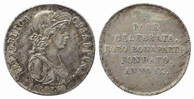 MILANO. REPUBBLICA CISALPINA (1797-1802). 30 Soldi anno IX (1801) Ag (7,37 g). MIR 478; Crippa 2; CNI 2. graffi nel campo del R/. SPL+