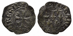 NAPOLI. Giovanna d'Angiò (1343-1347). Denaro Mi (0,62 g). MIR 32; MEC 14, 720. MB-BB