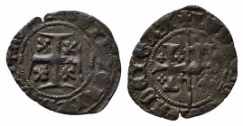 NAPOLI. Giovanna e Ludovico di Taranto (1347-1362). Denaro Mi (0,60 g). MEC 14, 722; MIR 36 - NC. BB+