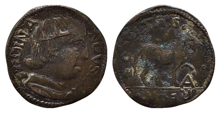 NAPOLI. Ferdinando I d’Aragona (1458-1494).Cavallo Cu (2,05 g). qSPL