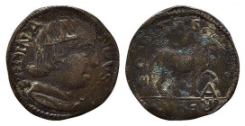 NAPOLI. Ferdinando I d’Aragona (1458-1494).Cavallo Cu (2,05 g). qSPL