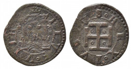 NAPOLI. Carlo V d'Asburgo (1516-1556). Cavallo tipo IBR Cu (1,64 g). Magliocca 87 R2. qBB/BB