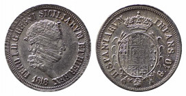 NAPOLI. Ferdinando I di Borbone (1816-1825).10 grana 1818 Ag (2.33 g). Magliocca 449. BB+/qSPL