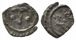 PALERMO. Ruggero I (1057-1101). Kharruba Mi (0,28 g). DA-Con. 108. qSPL insolita conservazione per il tipo