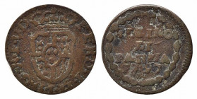 PARMA. Ferdinando I di Borbone. Sesino 1797 (Falso d'epoca). Cu (1,07 g). qBB