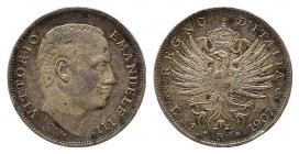 Vittorio Emanuele III (1900-1943). 2 Lire 1907 "Aquila Sabauda". Ag (10 g). Gig. 95. SPL+