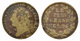 FRANCIA. Napoleone I. Jeton Le Plus Grand Heros. AE (3,26 g). MB