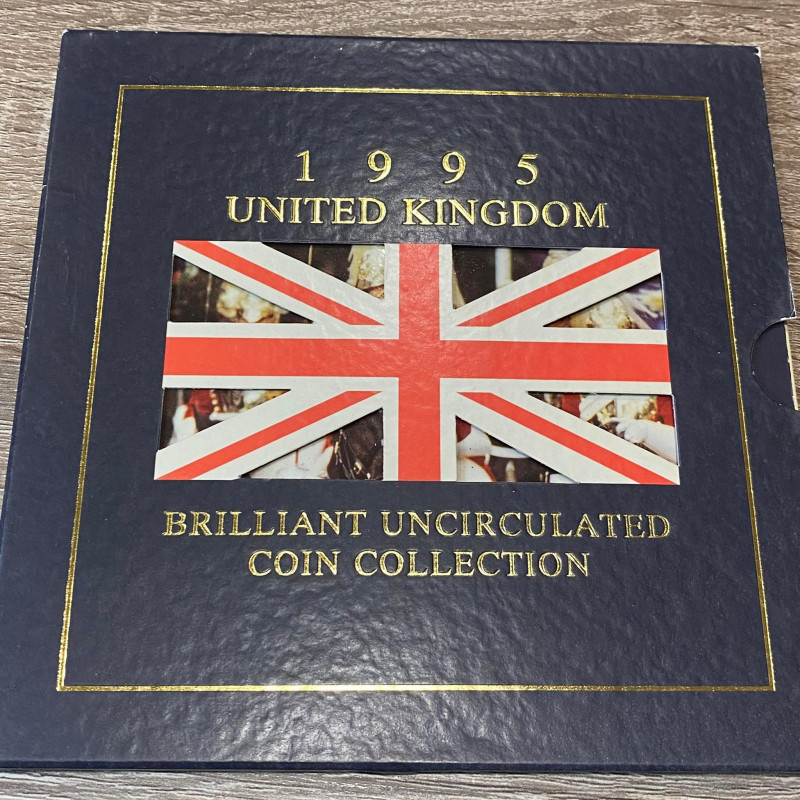 GRAN BRETAGNA. Serie divisionale 8 monete 1995. Brilliant uncircolated coin coll...