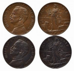 SAVOIA. Lotto di 2 monete da 5 centesimi Prora (1912 - 1918). Conservazioni mediamente SPL