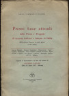GAMBERINI di SCARFEA C. - Prezzi attuali delle Prove e progetti di monete italiane o battute in Italia…. 1796 - 1955. Bologna, 1959. pp. 36. ril ed sc...