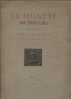 GNECCHI F. E. - Le monete dei Trivulzio. Milano, 1887. Pp. xxxviii, 73, tavv. 13 + ill. nel testo. ril. tutta similpelle sciupata, buono stato, import...