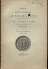 MARCHISIO A. F. - Studi sulla numismatica di Casa Savoia. Memoria II. Sopra una Lira, finora sconosciuta di Vittorio Amedeo I. Milano, 1902. pp. 10, i...