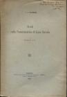 MARCHISIO A. F. Studi sulla numismatica di Casa Savoia. Memoria XIV. Alcune cenni e dati statistici sulla cartamoneta dei Re di Sardegna. Torino, 1912...