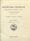 SAMBON GIULIO. – Repertorio generale delle moneta coniate in Italia e da italiani all’estero dal secolo V al XX. Periodo dal 476 al 1266. Bologna, 197...