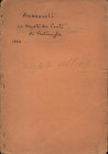 AMBROSOLI S. - Le monete dei conti di Ventimiglia. Milano, 1903. pp. 437-444, tavv. 1. brossura muta slegata, buono stato, molto raro.