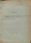 BOSCO E. - Contraffazione inedita della zecca di Desana. Torino, 1912. pp. 2. con ill. nel testo. brossura editoriale muta, buono stato, raro.