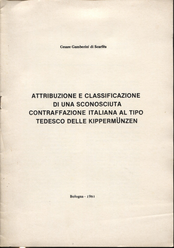 GAMBERINI DI SCARFEA C. - Attribuzione e classificazione di una sconosciuta cont...