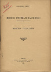 GRILLO G. - Moneta inedita di Passerano. Milano, 1908. pp. 3, con ill. nel testo. brossura editoriale, buono stato, raro.