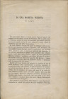 MAGGIORA- VERGANO T. - Di una moneta inedita di Acqui. Asti, 1877. pp. 10, tavv. 1. brossura editoriale, buono stato, molto raro.