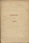 BOURGEY E. - Paris, 15\16 - Juin, 1914. Monnaies des Papes. Coll. Vidal Quadras R. pp. 61, nn. 660, tavv. 12. ril ed sciupata, interno buono stato. im...