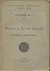 CLERICI C. & C. – Milano, 1910. Catalogo n° 4 a prezzi segnati di monete di zecche italiane. pp.72, nn. 2187, tavv. 2. ril ed. sciupata. Raro