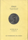 LEU NUM. LTD. – Zurich, 22 – October, 1996. Auction n 68 ITALY coins and medals from private collection. Pp. 178, nn. 683, tavv. 3 a colori + ill. nel...