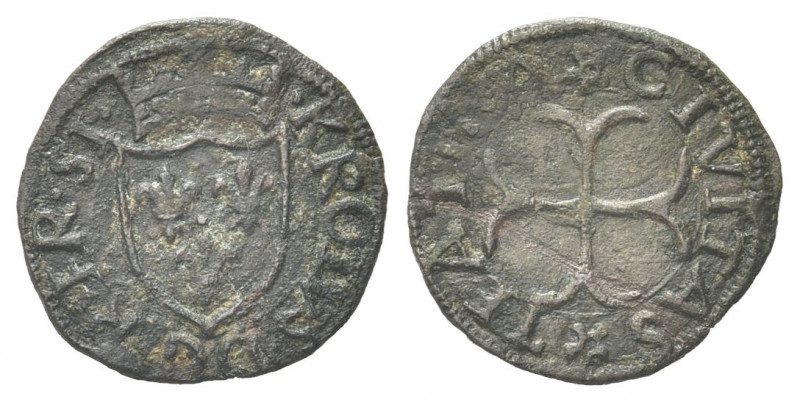CHIETI
Carlo VIII di Valois, occupazione francese 1483-1498. Cavallo.
Æ gr. 1,...