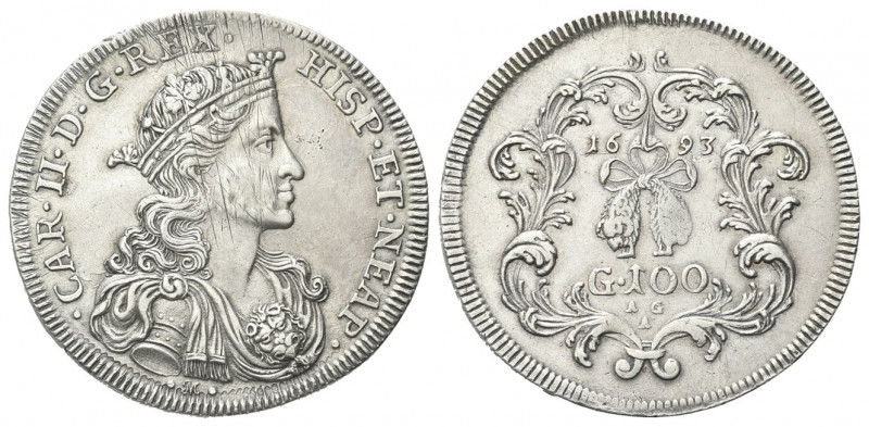 NAPOLI
Carlo II di Spagna, Re di Napoli e Sicilia, 1665-1700. Ducato 1693 da 10...