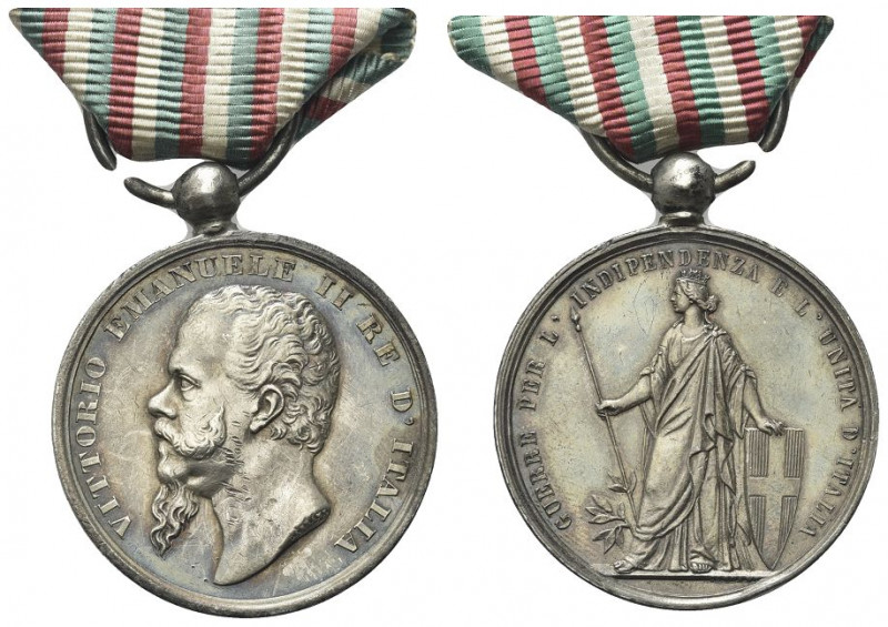 REGNO D’ITALIA
Vittorio Emanuele II, 1861-1878. Medaglia per le guerre d’Indipe...