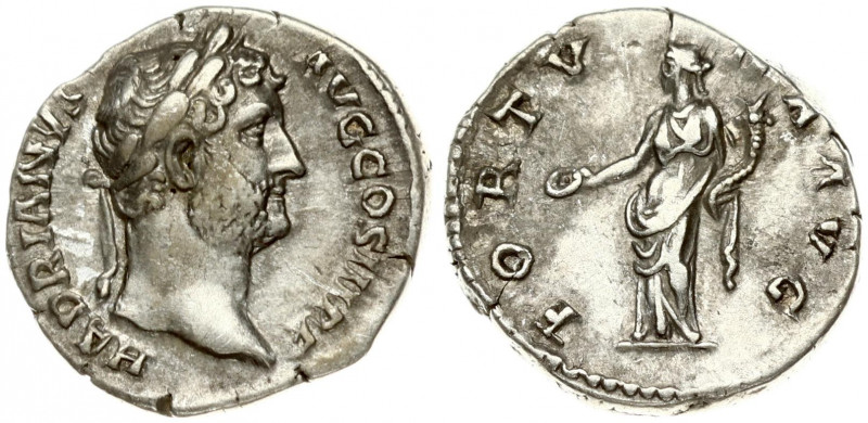 Roman Empire 1 Denarius (117-138) Hadrian 117-138. Rome. Obverse: HADRIANVS AVG ...