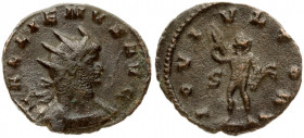 Roman Empire 1 Antoninianus (253-268AD) Gallienus. Rome. Obverse: GALLIENVS AVG; radiate, cuirassed bust of Gallienus right; seen from front. Reverse:...