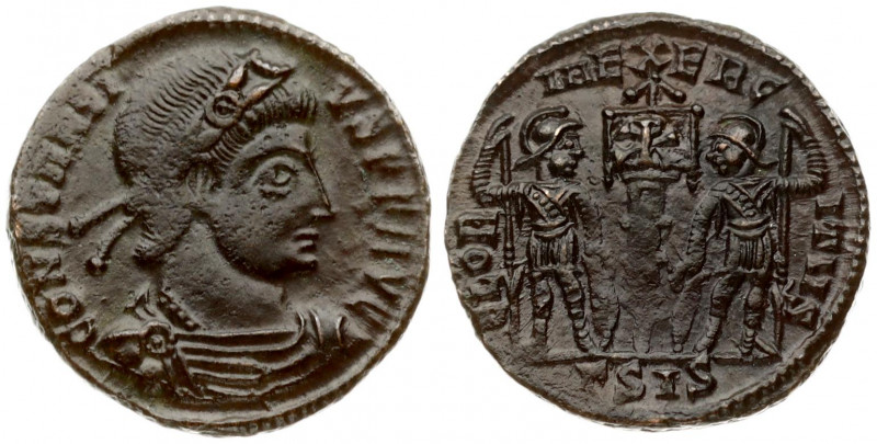 Roman Empire Æ 1 Nummus (317-340 AD) Constantine II (317-340 AD). Siscia. Obvers...