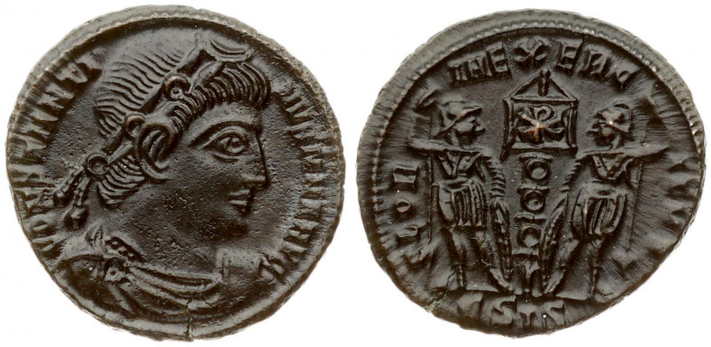 Roman Empire Æ 1 Nummus (330-333 AD) Constantine I (306-337AD). Siscia. 330-333 ...