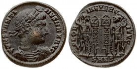 Roman Empire Æ 1 Nummus (330-335 AD) Constantine I (306-337AD). Nicomedia. 330-335 AD. Obverse: CONSTANTINVS MAX AVG; diademed; draped and cuirassed b...