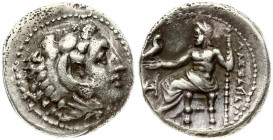 Greece Kingdom of Macedon 1 Drachm Alexander III the Great(336-323 BC). Milet. Obverse: Head of Herakles right in lion skin headdress. Reverse: Zeus s...