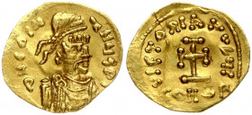 Italy Longobard Duchy of Tuscany 1 Tremissis (6-7th Centuries). Anonymous Tremissis imitation of a Byzantine type. Obverse: Bust Reverse: Cross. Gold ...