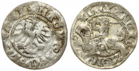 Lithuania 1/2 Grosz (1501-1506) Vilnius. Alexander Jagiellon (1492–1506); Lithuanian coins undated; Vilnius. Averse: Vytis the legend of the Ministry ...