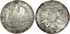 Austria 60 Kreuzer 1572 Kuttenberg. Maximilian II (1564-1576). Obverse: Crowned armored half-bust of Maximillian II, with scepter and apple. Value ins...