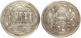 Austria SALZBURG 1 Thaler MDCLXXXII (1682) 1100th Year of the Bishopric. Maximilian Gandolph(1668-1687). Averse: Shield of arms between St. Rudbert an...