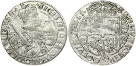 Poland 1 Ort 1622 PRVS M Bydgoszcz. Sigismund III Vasa (1587-1632). Obverse: Crowned half-length figure right. Reverse: Crowned shield within fleece c...