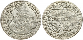 Poland 1 Ort 1623 PRV M Bydgoszcz. Sigismund III Vasa (1587-1632). Obverse: Crowned half-length figure right. Reverse: Crowned shield within fleece co...