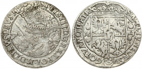 Poland 1 Ort 1623 PRVS M Bydgoszcz. Sigismund III Vasa (1587-1632). Obverse: Crowned half-length figure right. Reverse: Crowned shield within fleece c...