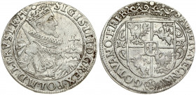 Poland 1 Ort 1623 PR M Bydgoszcz. Sigismund III Vasa (1587-1632). Obverse: Crowned half-length figure right. Reverse: Crowned shield within fleece col...